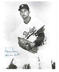 AUTOGRAPHED LARRY SHERRY 8X10 Los Angeles Dodgers photo