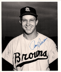 AUTOGRAPHED ROY SIEVERS 8X10 St. Louis Browns Photo