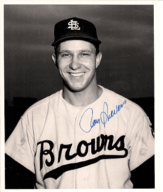 AUTOGRAPHED ROY SIEVERS 8X10 St. Louis Browns Photo