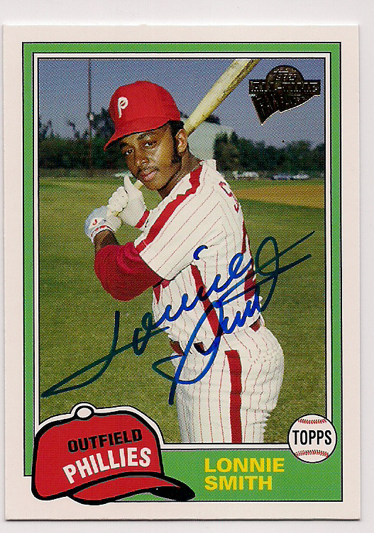 LONNIE SMITH Autographed 2005 Topps Fan Favorites Card