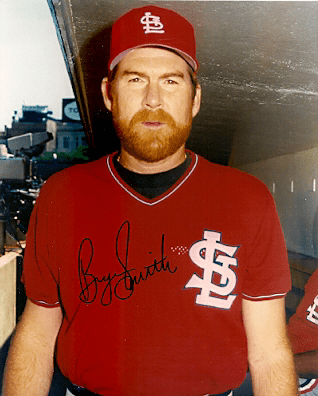 AUTOGRAPHED BRYN SMITH 8x10 St. Louis Cardinals photo