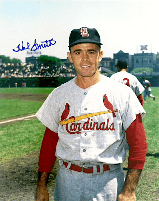 AUTOGRAPHED HAL SMITH 8X10 St. Louis Cardinals photo