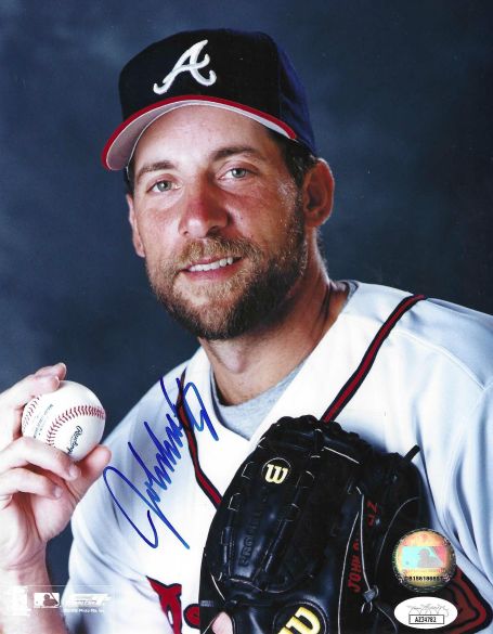 AUTOGRAPHED JOHN SMOLTZ  8X10 Atlanta Braves photo JSA