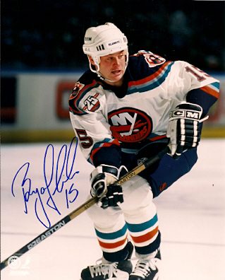 Autographed BRYAN SMOLINSKI New York Islanders Photo