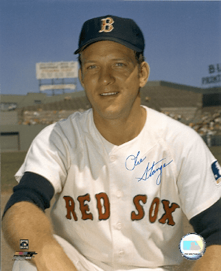 AUTOGRAPHED LEE STANGE Boston Red Sox photo