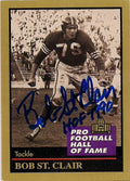 Autographed BOB ST. CLAIR 1991 Enor Football card