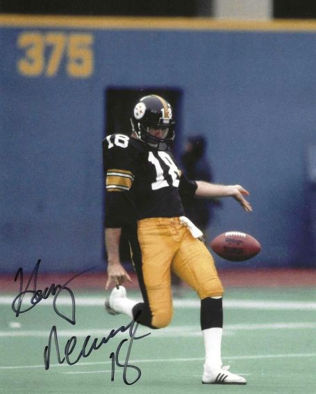 Autographed HARRY NEWSOME 8X10 Pittsburgh Steelers photo