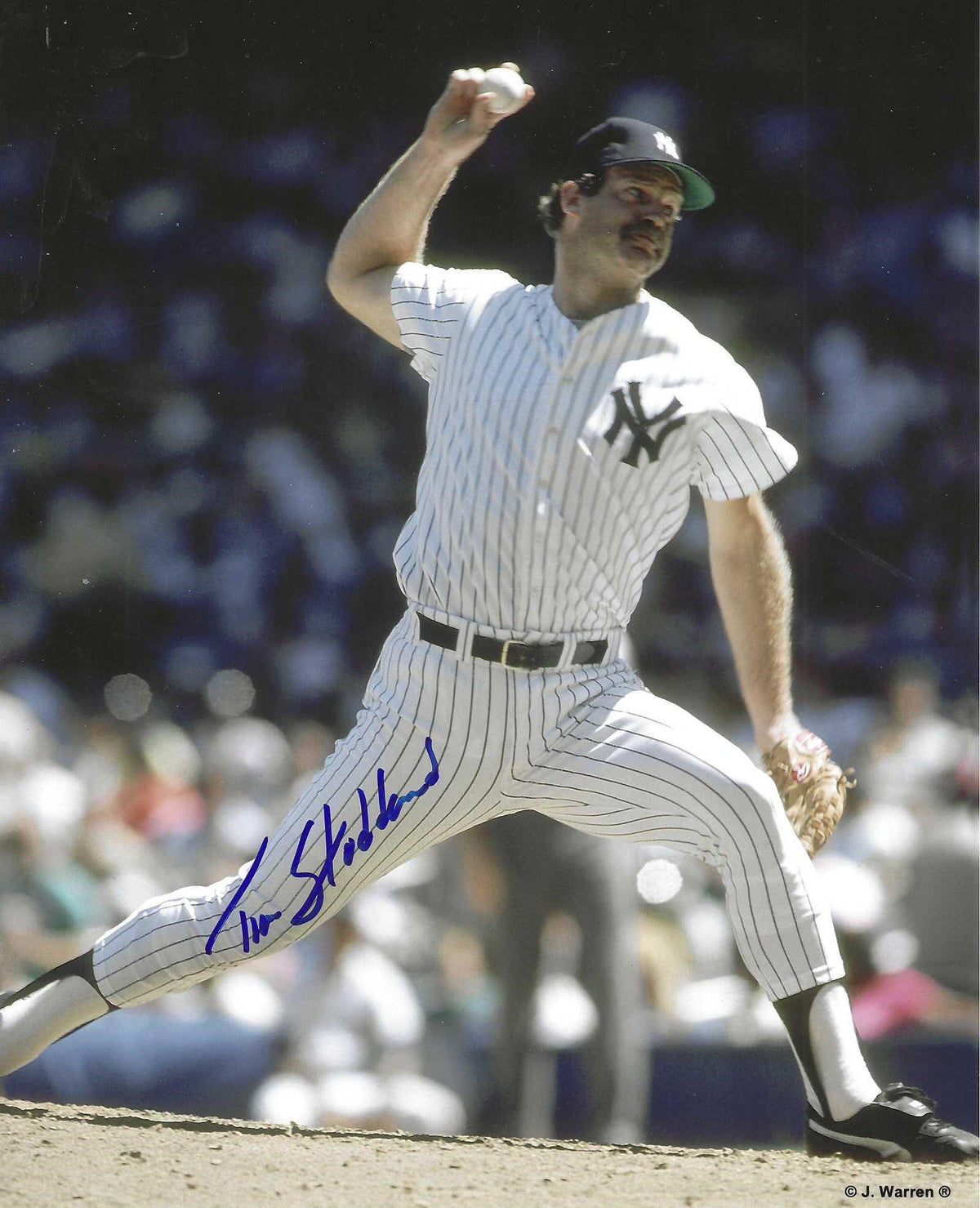 AUTOGRAPHED TIM STODDARD 8X10 New York Yankees Photo