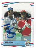 Autographed 1988 Fleer DARRYL STRAWBERRY New York Mets card #637