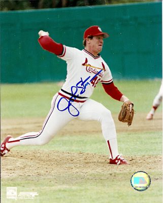 AUTOGRAPHED JOHN STUPER 8x10 St. Louis Cardinals photo
