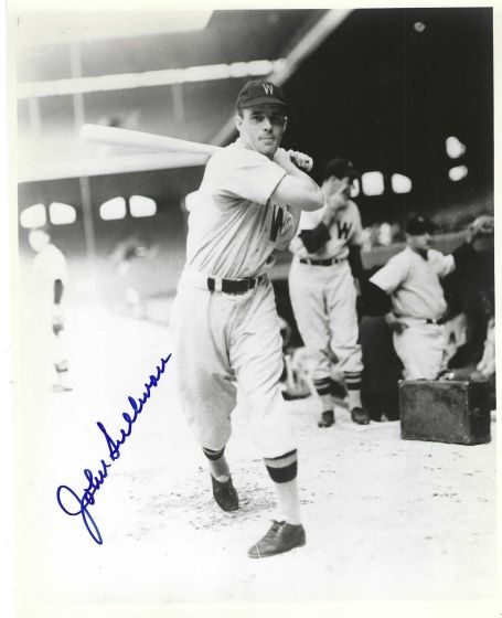 AUTOGRAPHED JOHN SULLIVAN 8X10 Washington Senators Photo