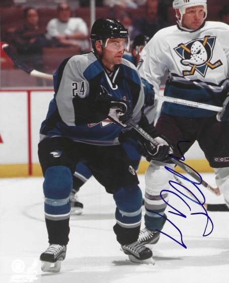 AUTOGRAPHED NIKLAS SUNDSTROM 8X10 San Jose Sharks Photo