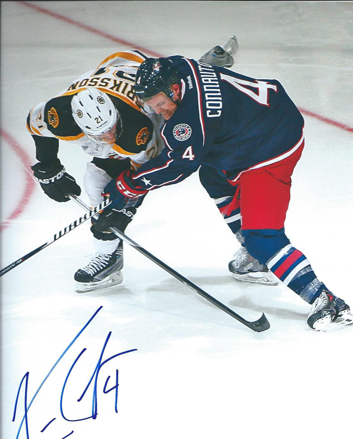 Autographed Kevin Connanton 8x10 Columbus Blue Jackets Photo