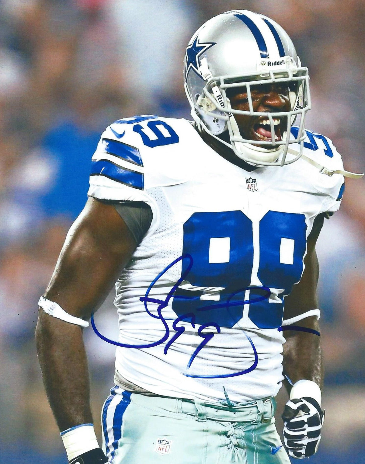 Autographed George Selvie  8x10 Dallas Cowboys Photo