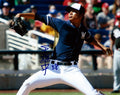 AUTOGRAPHED  Wei Chung Wang 8X10 photo Milwaukee Brewers