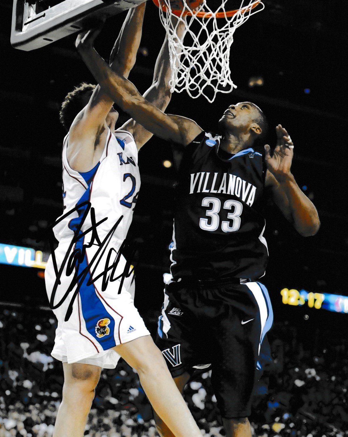 Autographed  DANTE CUNNINGHAM 8x10 Villanova Wildcats Photo