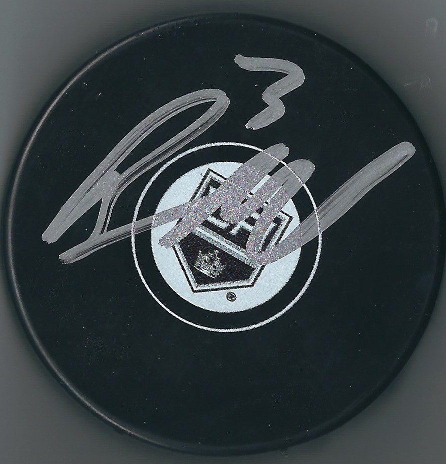 Autographed BRAYDEN MCNABB Los Angeles Kings Hockey Puck