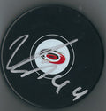 Autographed VIKTOR RASK Carolina Hurricanes Hockey Puck