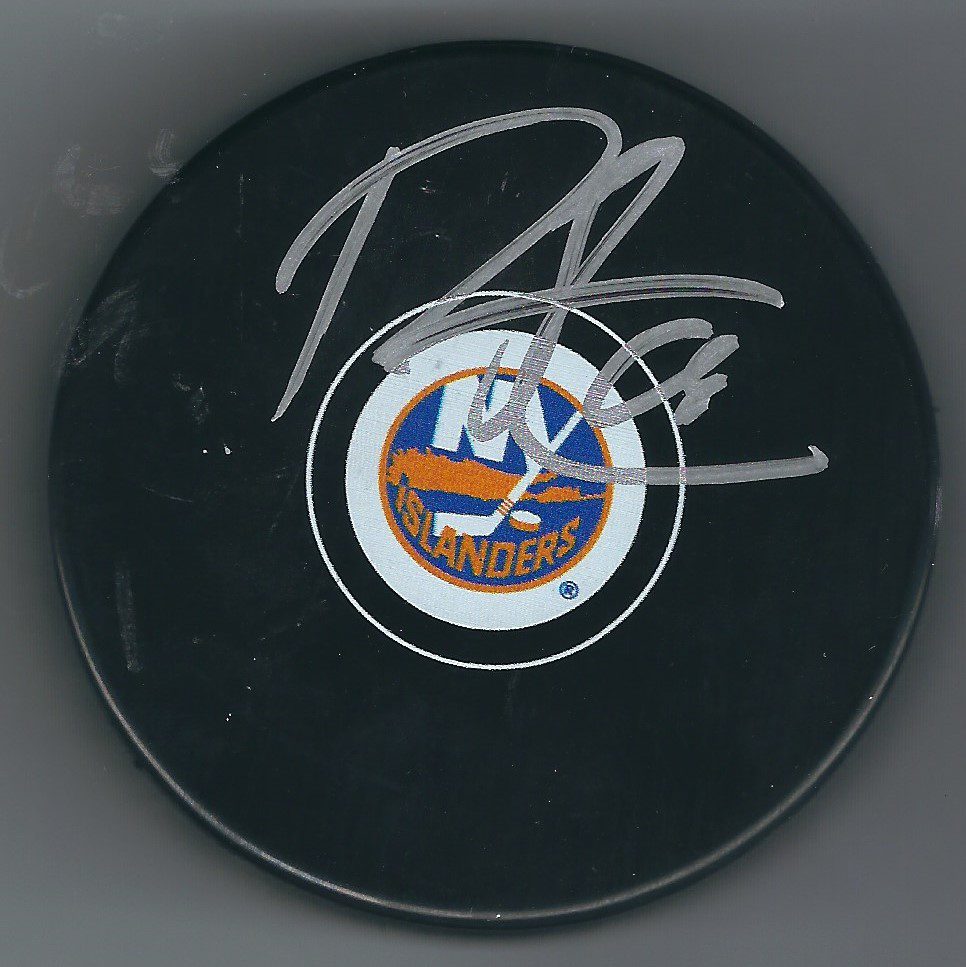 Autographed RYAN STROME New York Islanders  Hockey Puck