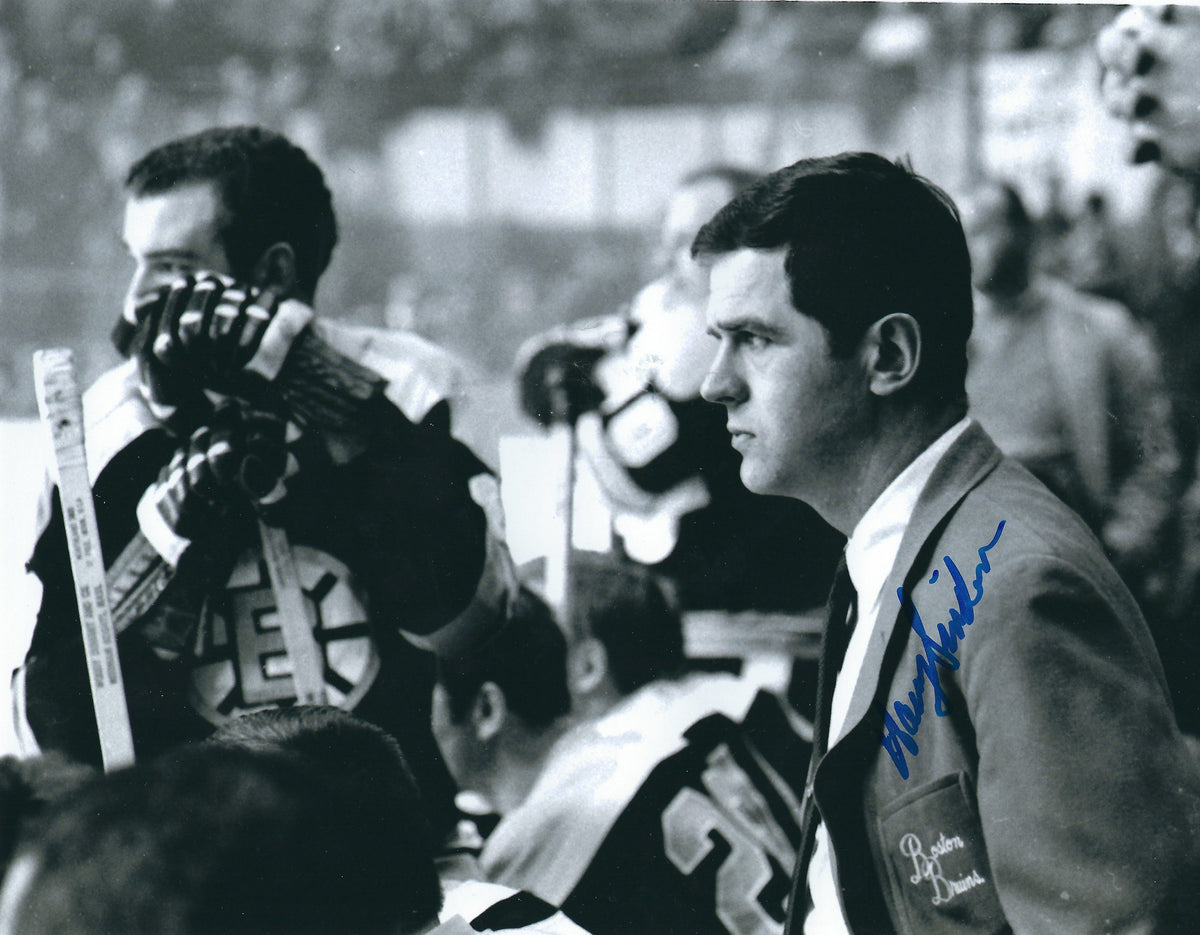 Autographed HARRY SINDEN 8X10 Boston Bruins  Photo