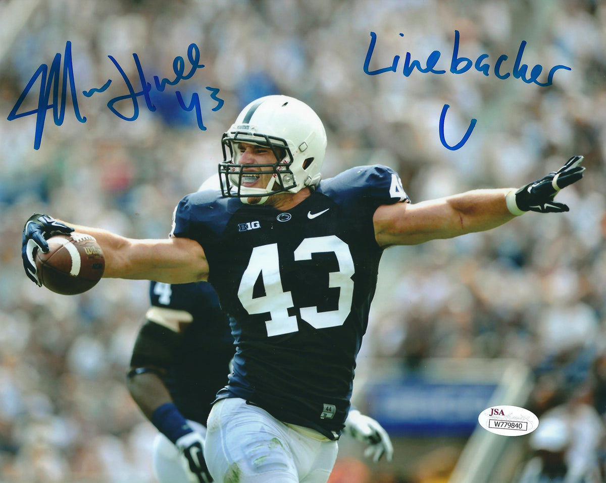 Autographed MIKE HULL 8X10 Penn State Photo JSA