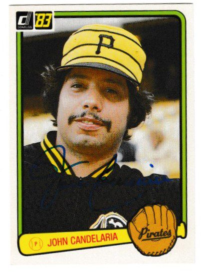 Autographed JOHN CANDELARIA 1983 Donruss Card
