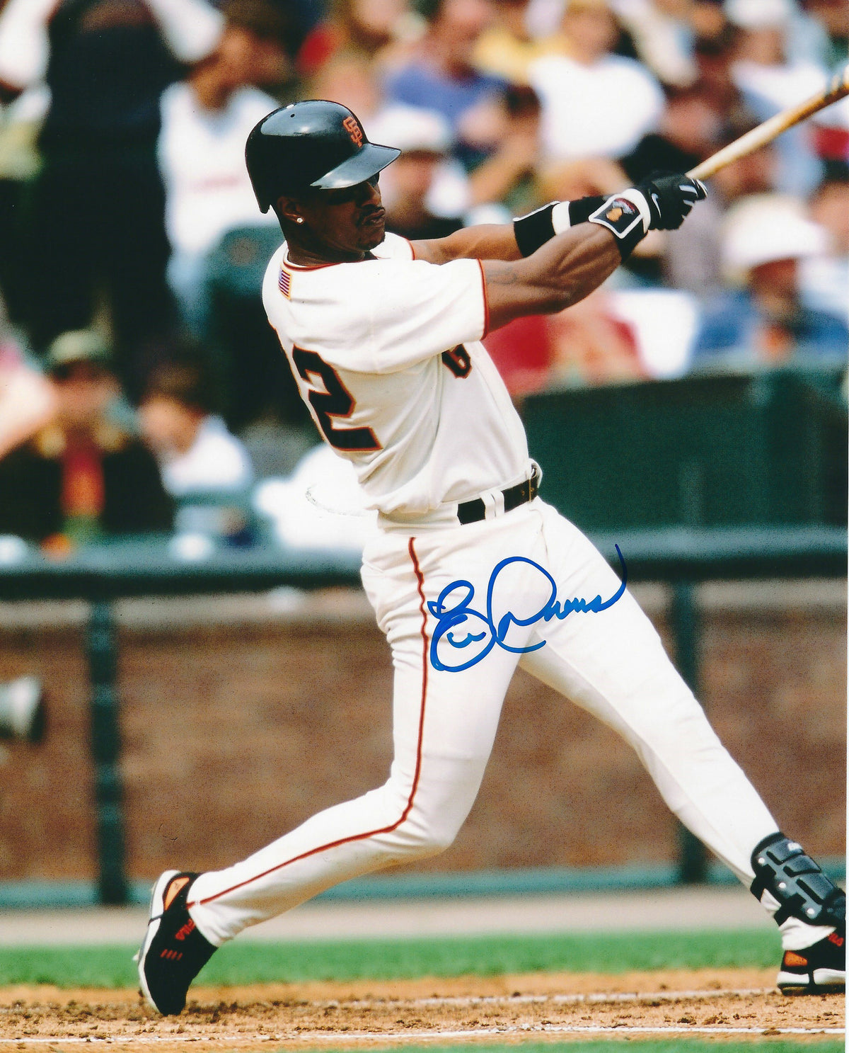 AUTOGRAPHED ERIC DAVIS 8X10 San Francisco Giants Photo