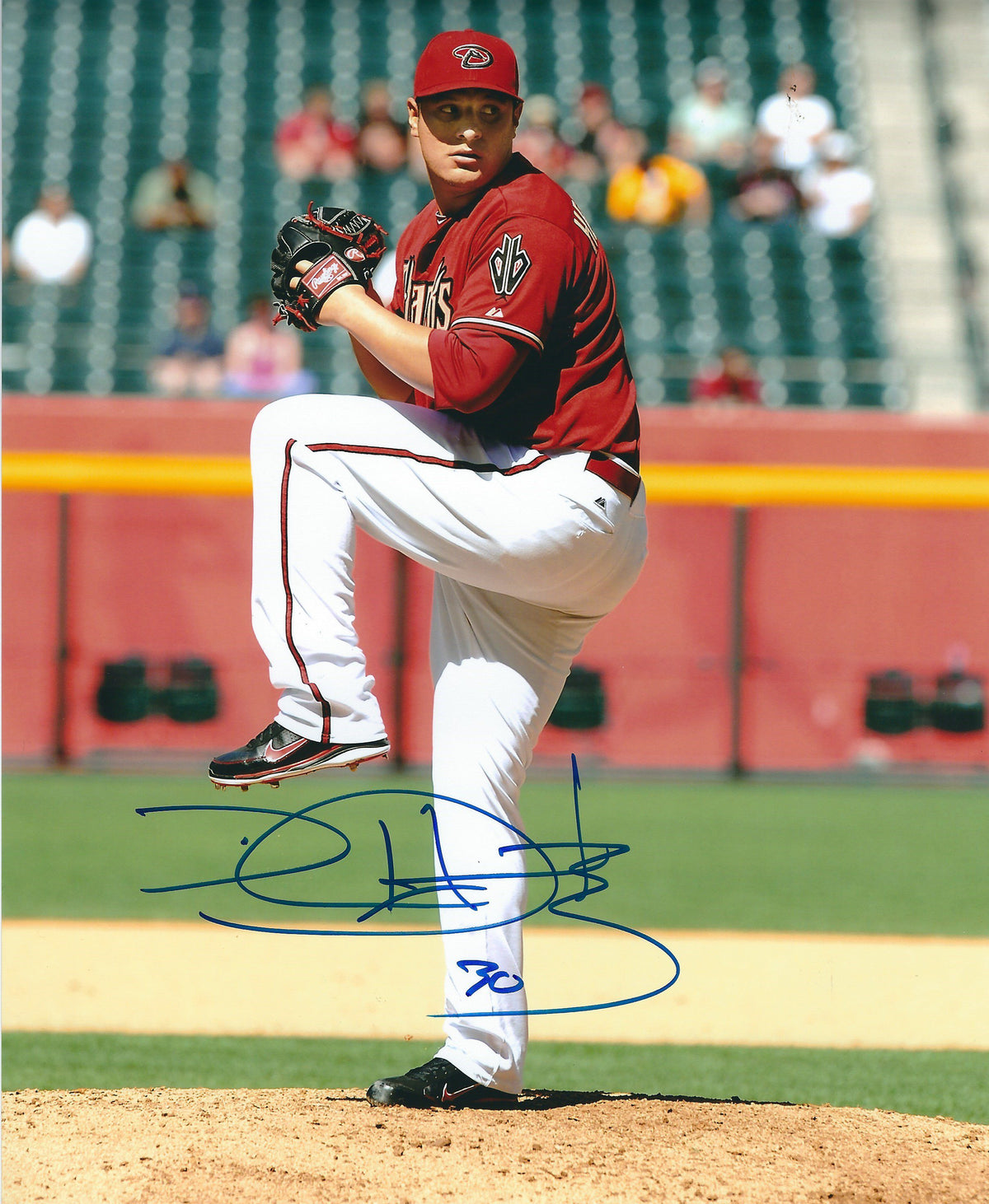 Autographed DAVID HERNANDEZ 8X10 Arizona Diamondbacks Photo