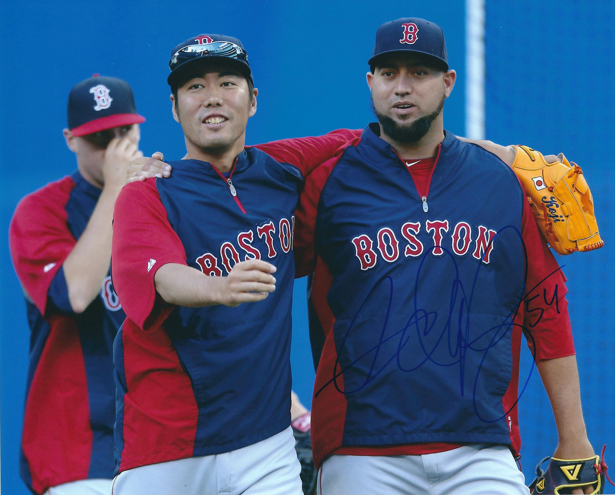 AUTOGRAPHED EDWARD MUJICA 8X10 Boston Red Sox photo