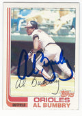 Autographed AL BUMBRY 1982 Topps Card