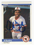 Autographed AL BUMBRY 1984 Fleer Card