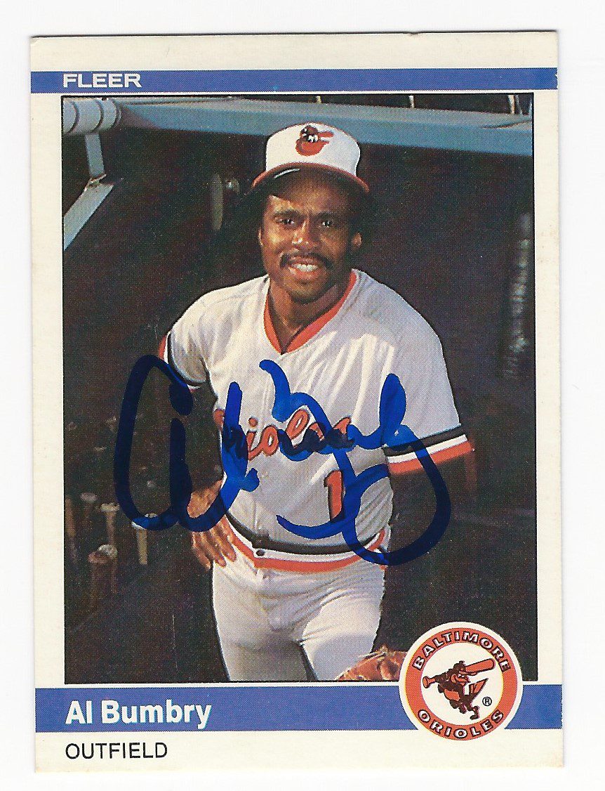 Autographed AL BUMBRY 1984 Fleer Card