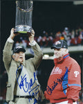 AUTOGRAPHED PAT GILLICK & CHARLIE MANUEL 8x10 Philadelphia Phillies Photo