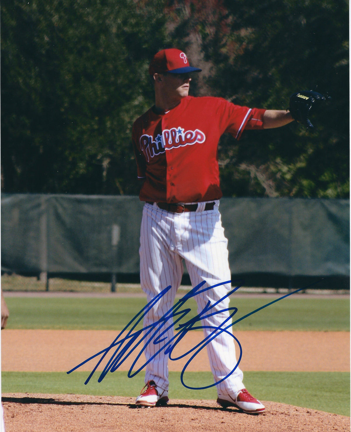 AUTOGRAPHED Andrew Bailey 8X10 Philadelphia Phillies Photo