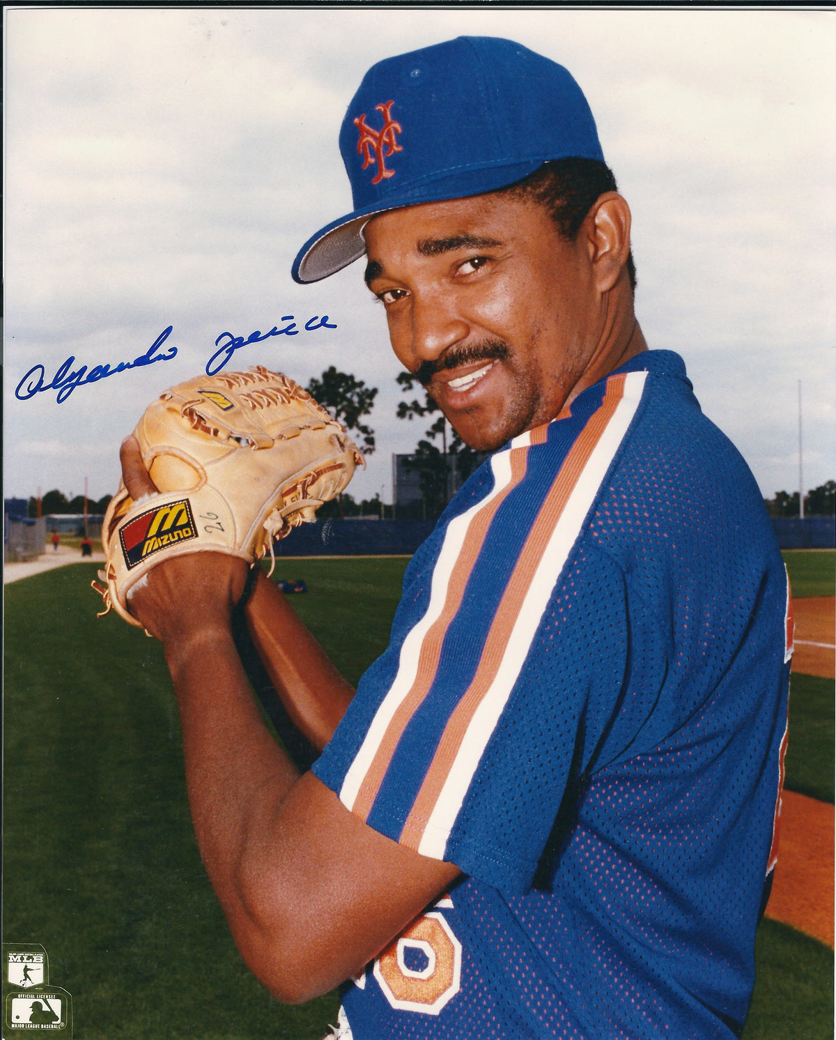 AUTOGRAPHED ALEJANDRO PENA 8x10 New York Mets photo