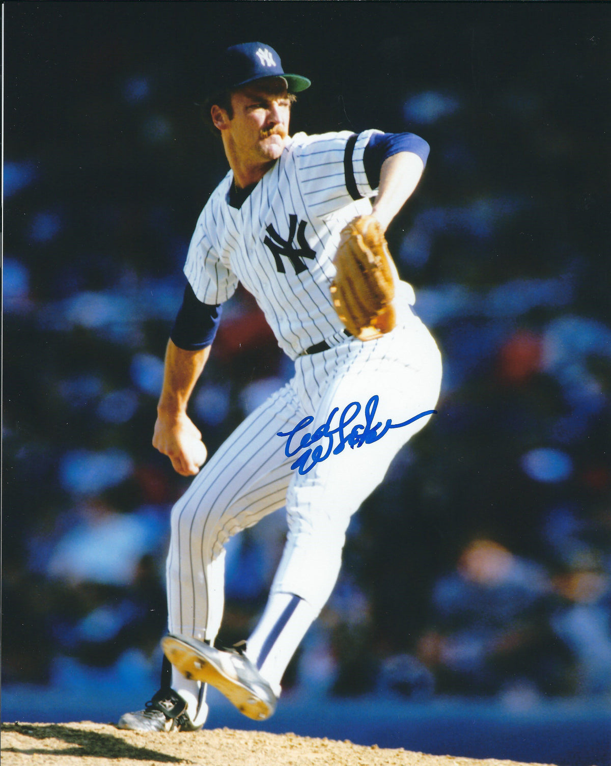 AUTOGRAPHED ED WHITSON  8X10 NEW YORK YANKEES photo