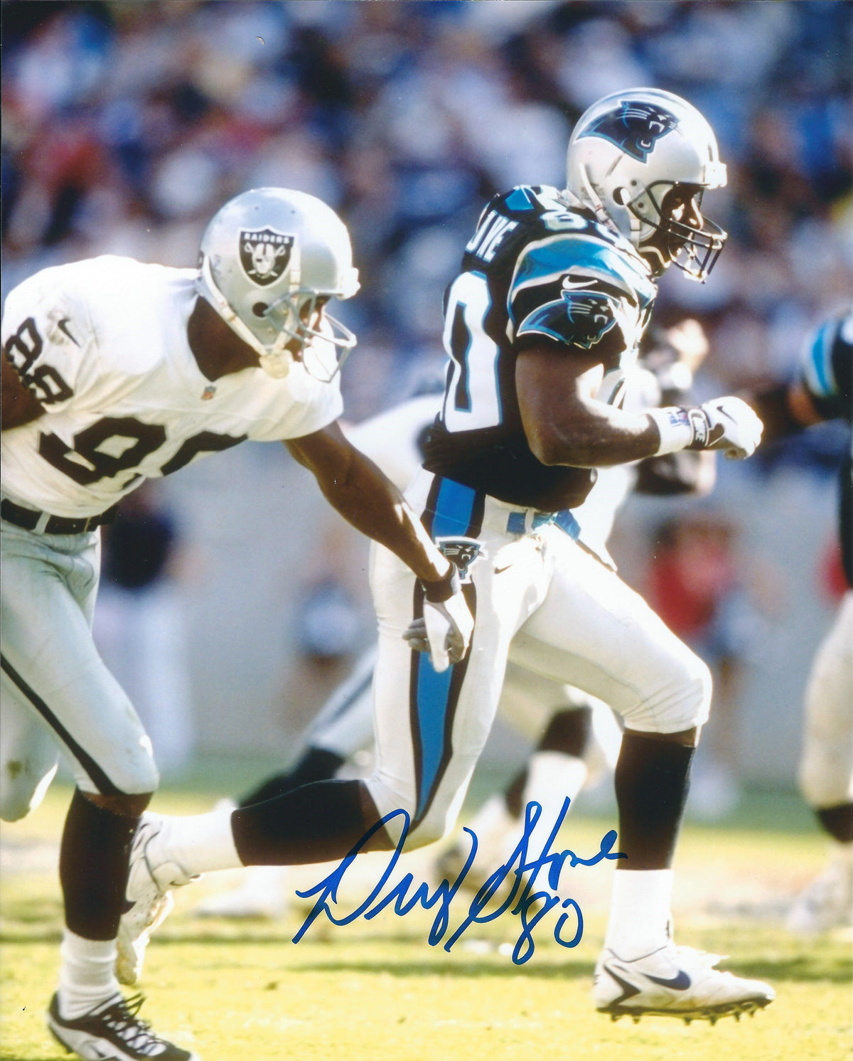 Autographed  DWIGHT STONE 8X10 Carolina Panthers photo