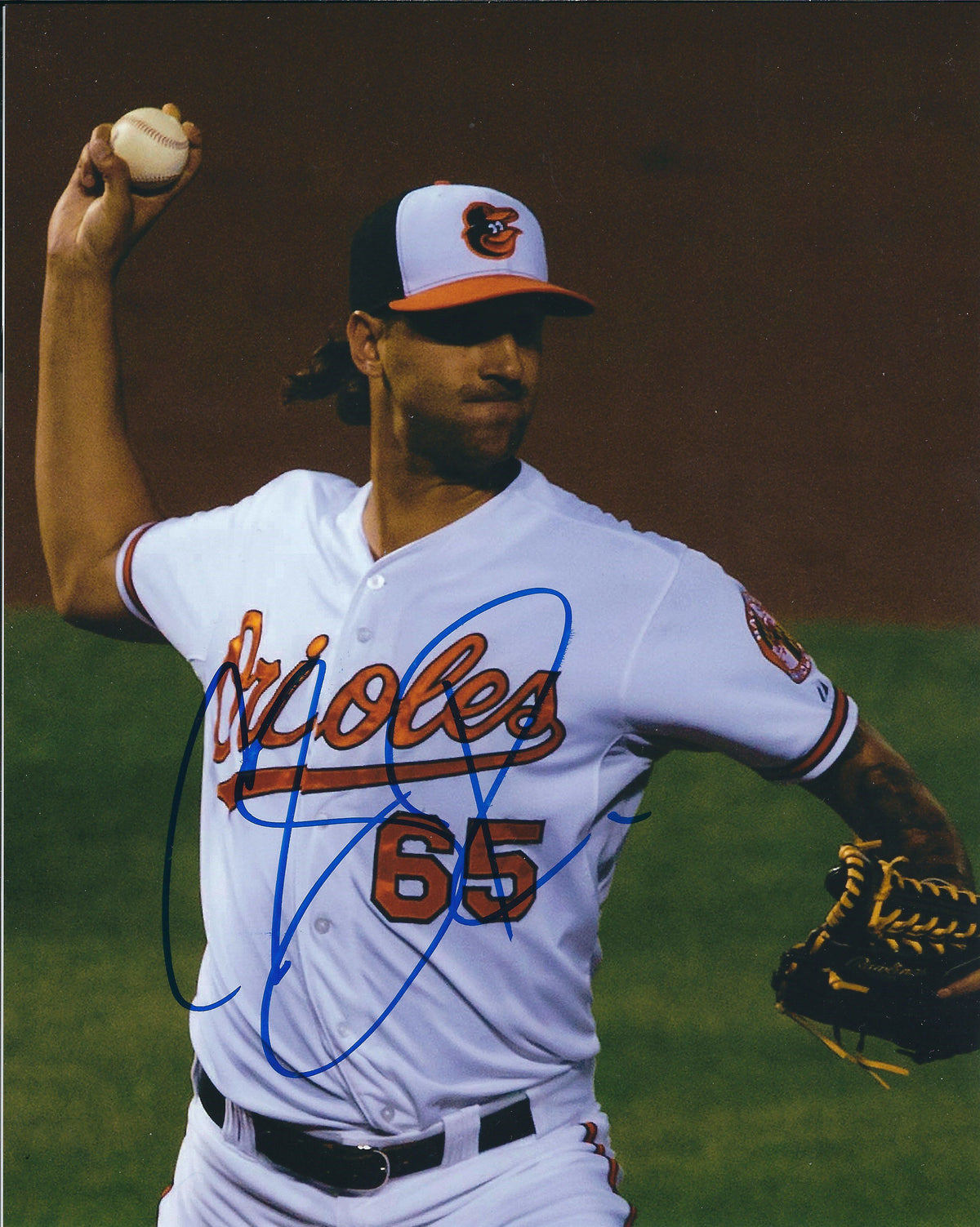 AUTOGRAPHED CHAZ ROE 8X10 Baltimore Orioles Photo