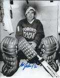 Autographed  ED JOHNSTON 8X10 Toronto Maple Leafs  photo