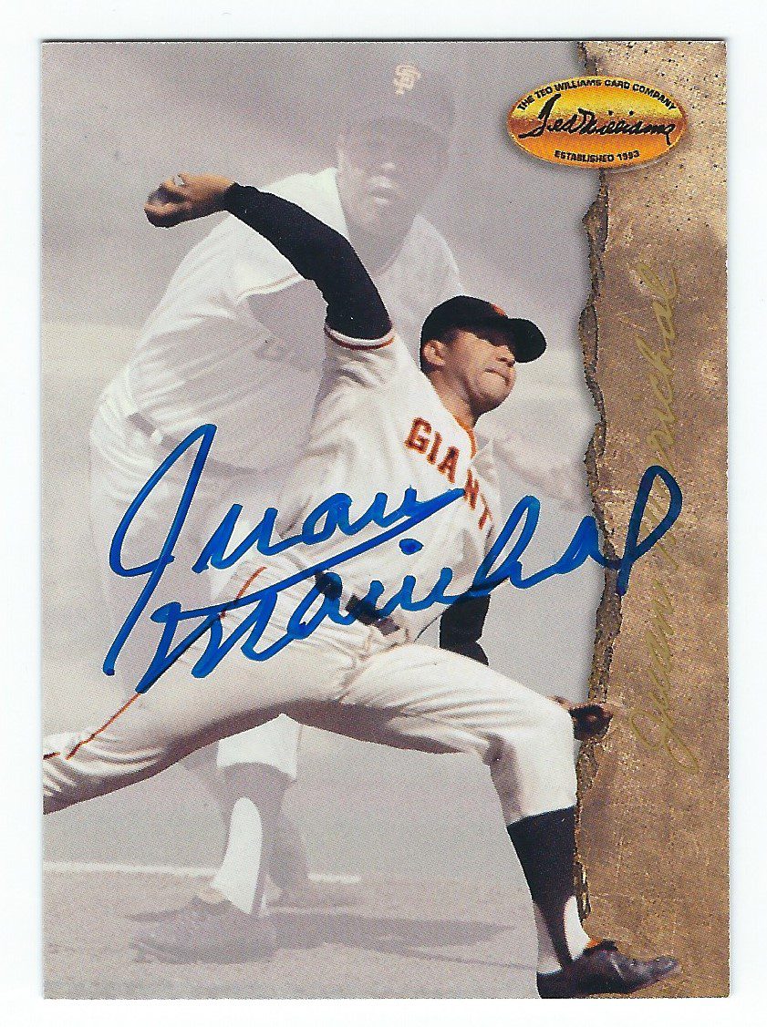 Autographed JUAN MARICHAL 1994 TED WILLIAMS CARD
