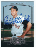Autographed JUAN MARICHAL 2005 UD PAST TIME PENNANTS Card