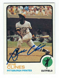 Autographed GENE CLINES 1973 Topps Card
