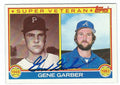 Autographed GENE GARBER 1983 TOPPS Card