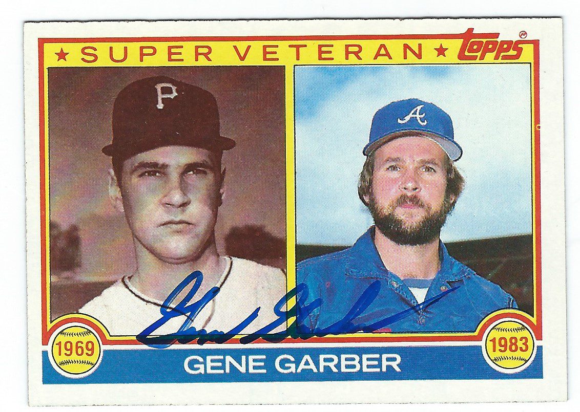 Autographed GENE GARBER 1983 TOPPS Card