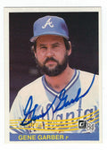 Autographed GENE GARBER 1984 DONRUSS CARD