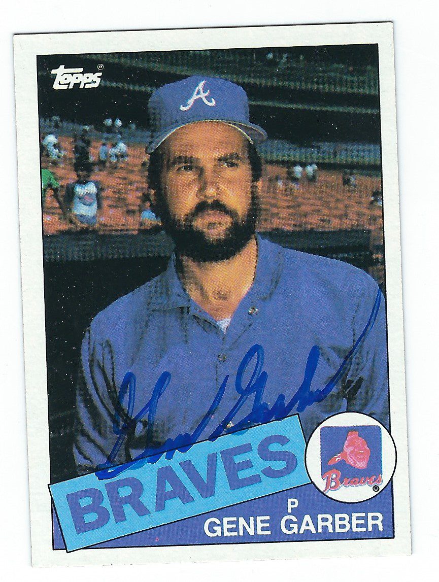 Autographed GENE GARBER 1985 Topps Card