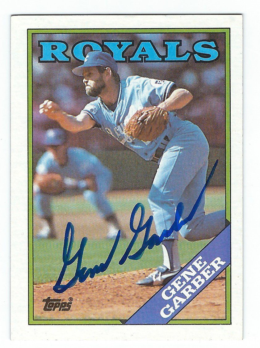 Autographed GENE GARBER 1988 Topps Card