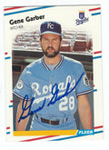 Autographed GENE GARBER 1988 Fleer Baseball Card