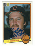 Autographed ED  WHITSON 1983 Donruss Card