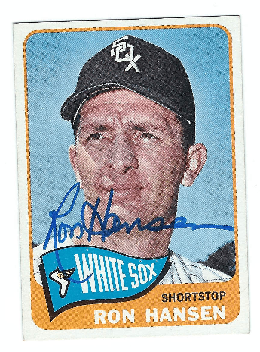 Autographed RON HANSEN 1965 Topps Card